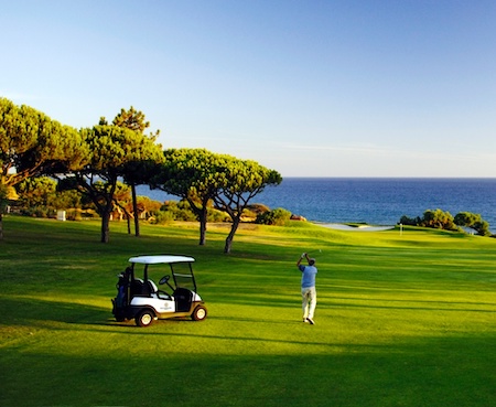 Fairway shot on the 14th hole on Vale do Lobo Ocean Course
