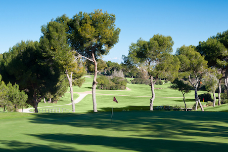 The 14th hole at Villamartin Golf Club