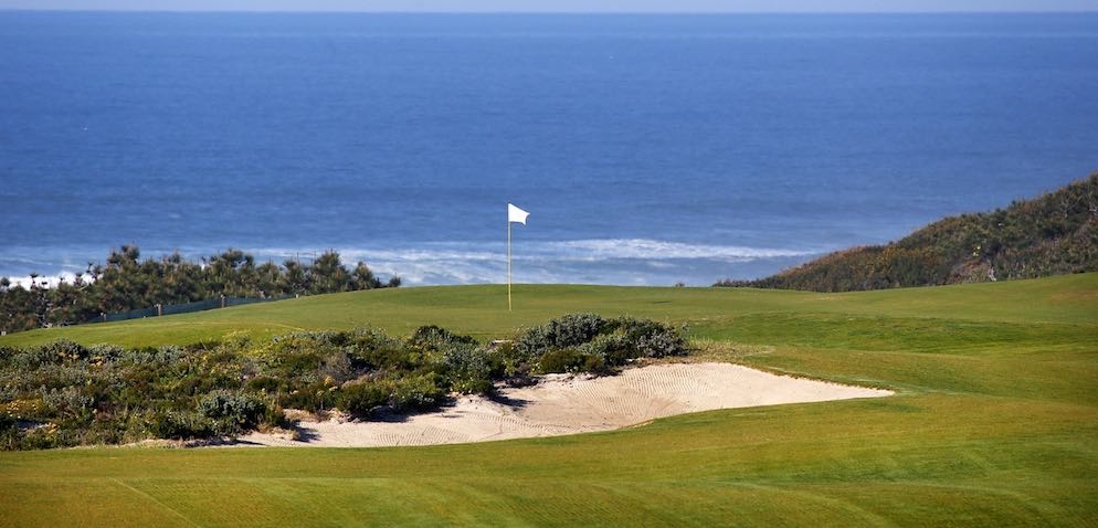 Green with view to the sea